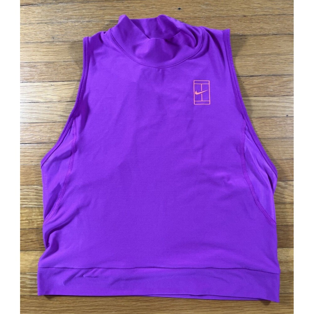 Nike Court Dry Tank Top Women's Large Purple Dri-Fit